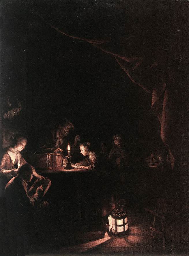 Die Abendschule (um 1650), Amsterdam, Rijksmuseum