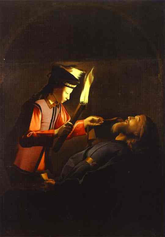 Die Entdeckung des Krpers des Hl. Alexius (ca. 1640er), Dublin, National Gallery [Kopie des verlorenen Originals]