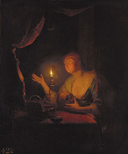 The penitent Magdalen by candlelight (ca.1670), Royal Collection, Grobritannien