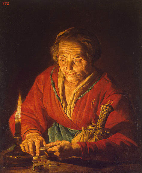 Frau mit Kerze (1630-40), St. Petersburg, Eremitage