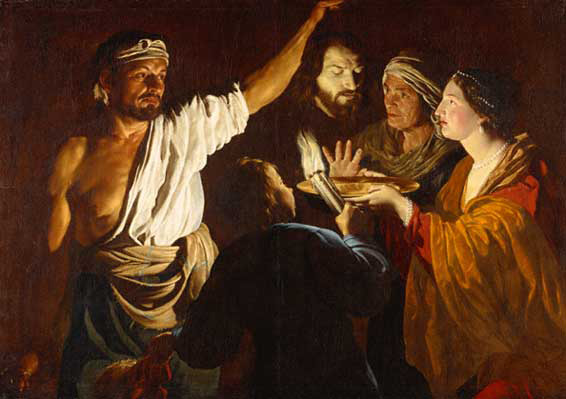 Salome receiving the Head of John the Baptist (vor 1640), London, National Gallery